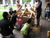 日本古来の茶室でお茶を味わおう!建築構造模型組立て体験コーナーもあるよ! 
