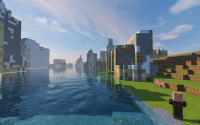ブロックで街を守ろう!マイクラで学ぶ大雨と洪水(Minecraft非公式)