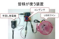 自分で作った電気で機械を動かしてみよう!